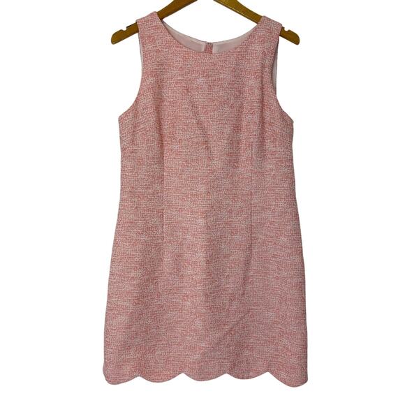 Southern Tide Dresses & Skirts - Southern Tide - Sleeveless Shift Dress Scalloped Hem-Shell Pink-Size 8-NWT
